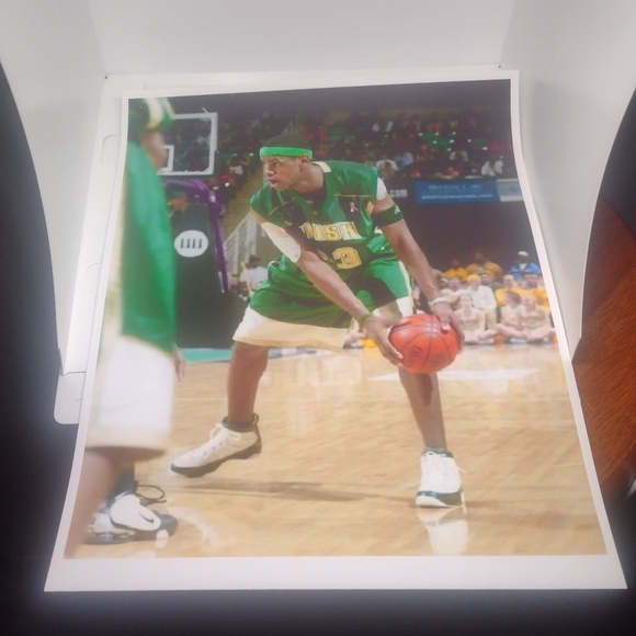 LEBRON JAMES HIGH SCHOOL☘️11 POSTER ULTRA GLOSSY REPRINT 8.5x11 BUNDLE SET!☘️👀 - Picture 2 of 11